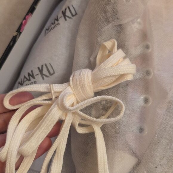 NEW Nan-Ku Free People High Top Sneaker Rhinestone Studded Mauve Size 9-9.5 - Picture 5 of 14